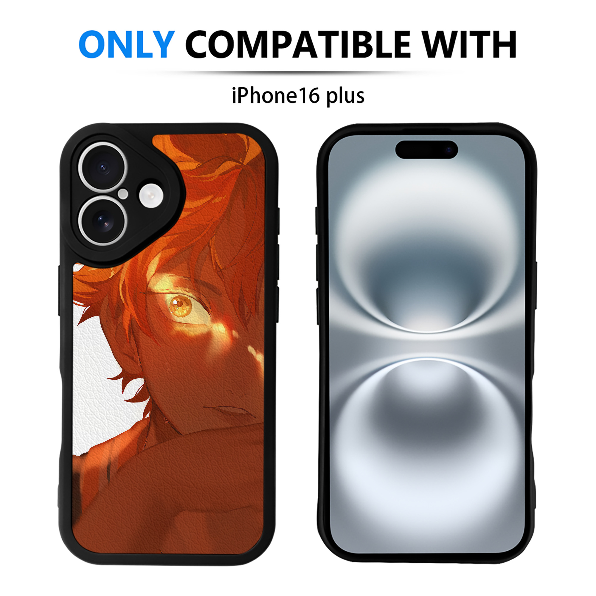 （画像用） ハイキュー!! Haikyu!! 【iPhone 16シリーズ対応】シリコンスマホケース（レザー調） 材質：シリコン